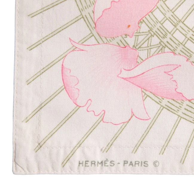 Hermès Sechs Vintage Platzsets "Les Pivoines"