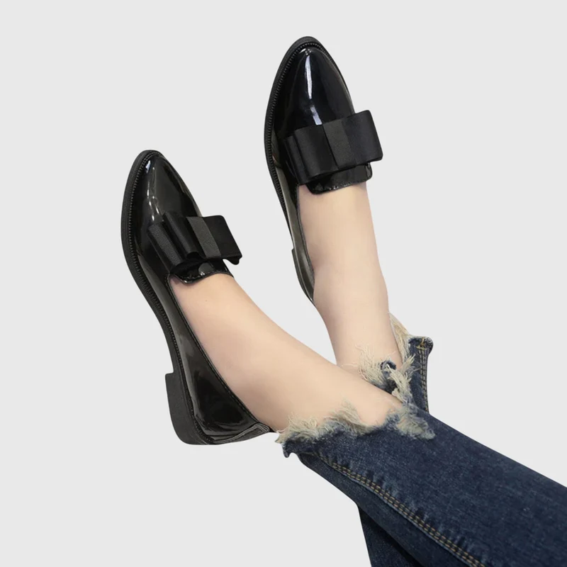 Damen Loafer mit Schleife