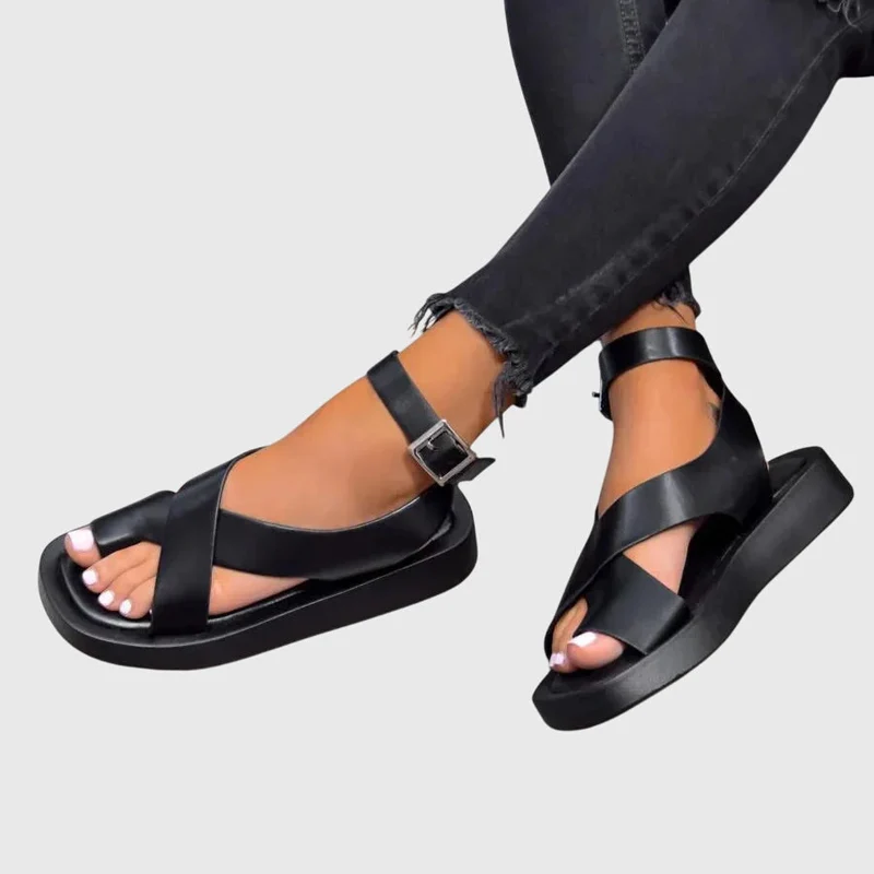 Damen Verstellbare Riemchen Sandalen