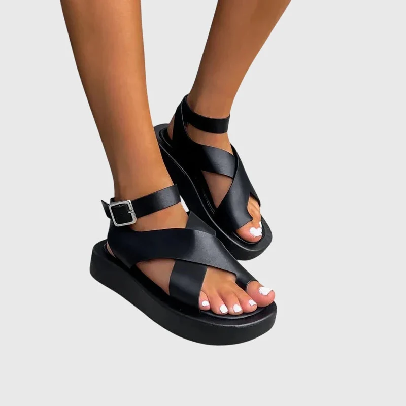Damen Verstellbare Riemchen Sandalen