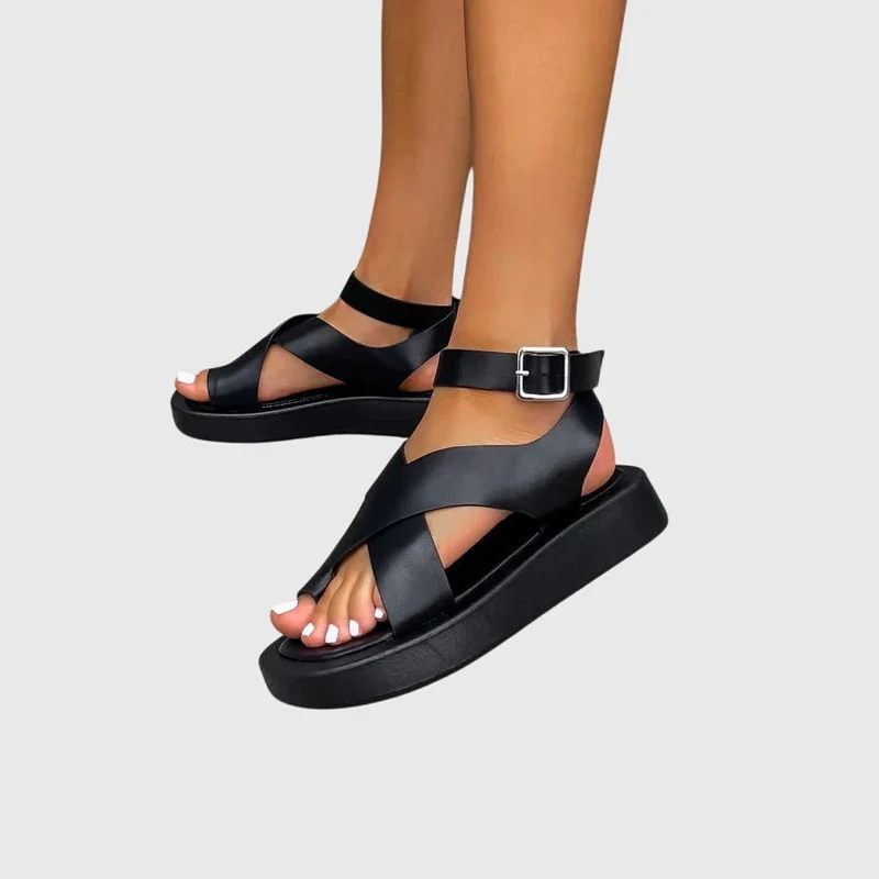 Damen Verstellbare Riemchen Sandalen