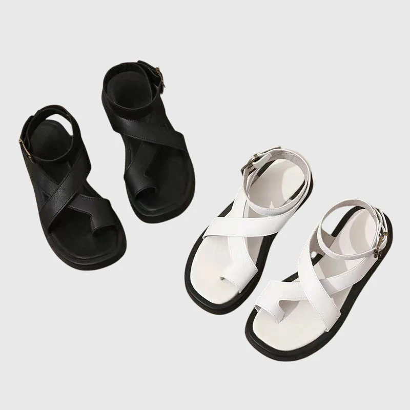 Damen Verstellbare Riemchen Sandalen