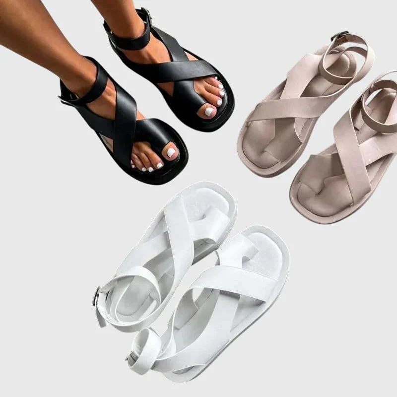 Damen Verstellbare Riemchen Sandalen