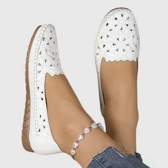 Damen Durchbrochene Ballerinas