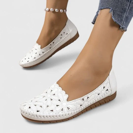 Damen Durchbrochene Ballerinas