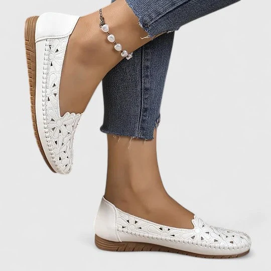 Damen Durchbrochene Ballerinas