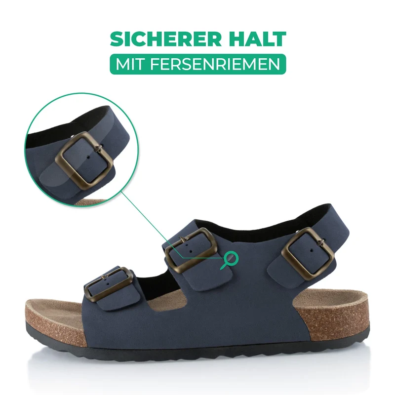 Sandalen mit Kork-Fußbett