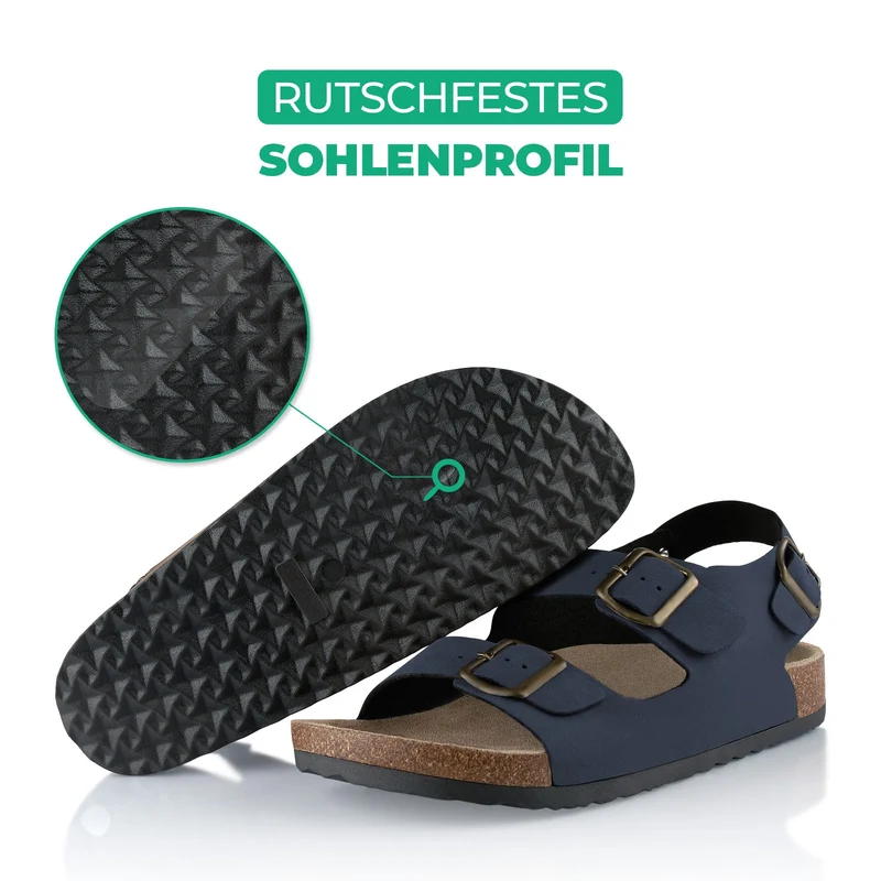 Sandalen mit Kork-Fußbett