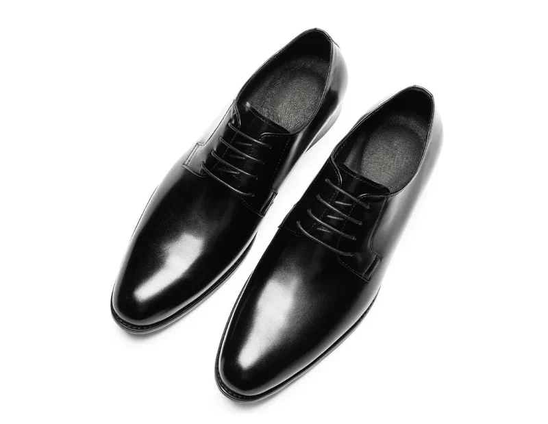 Schnürschuhe Italiano Derbi Leder Anzugschuhe Herren
