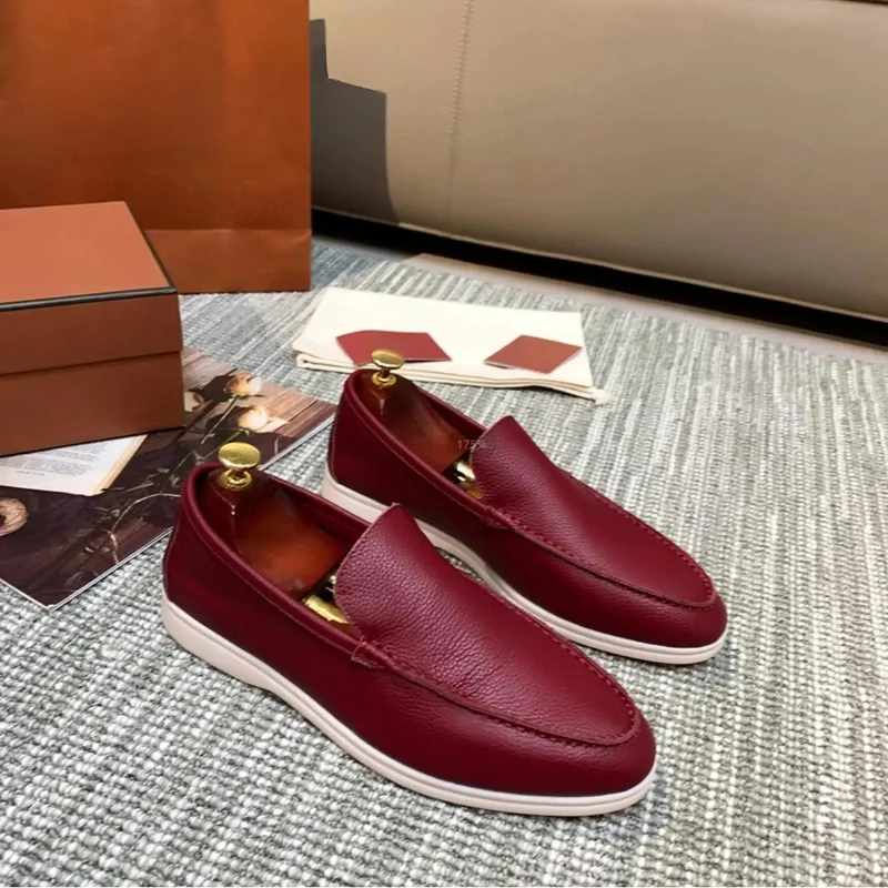 Herren Leder Slipper Aus Hochwertigem Rindsleder