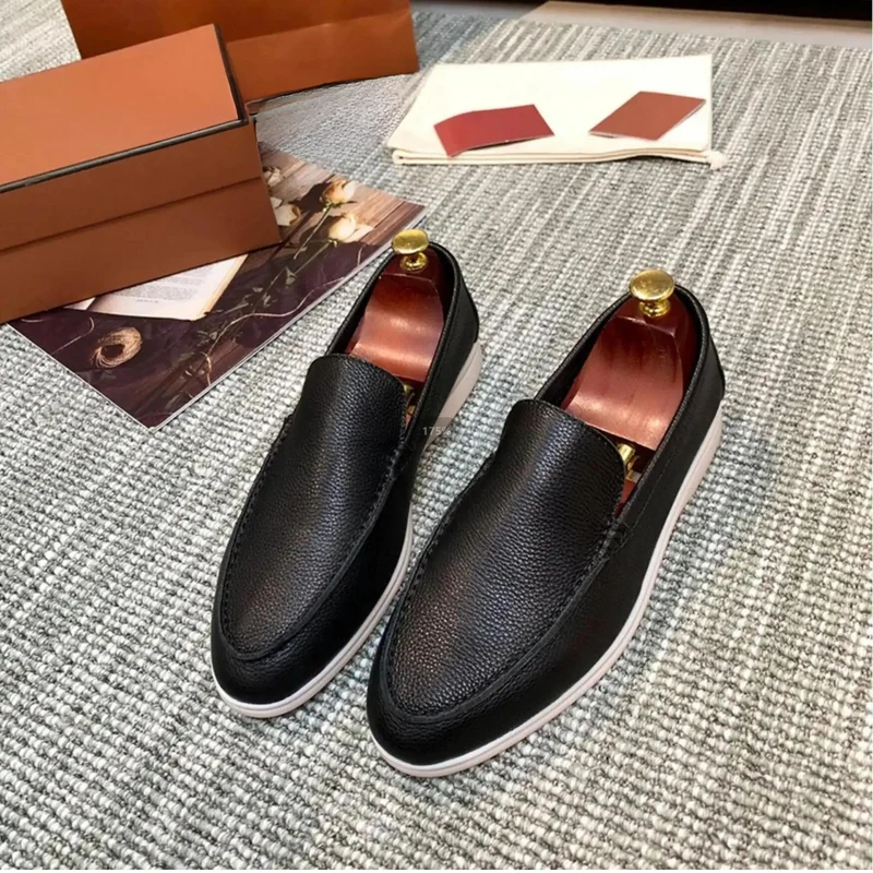 Herren Leder Slipper Aus Hochwertigem Rindsleder