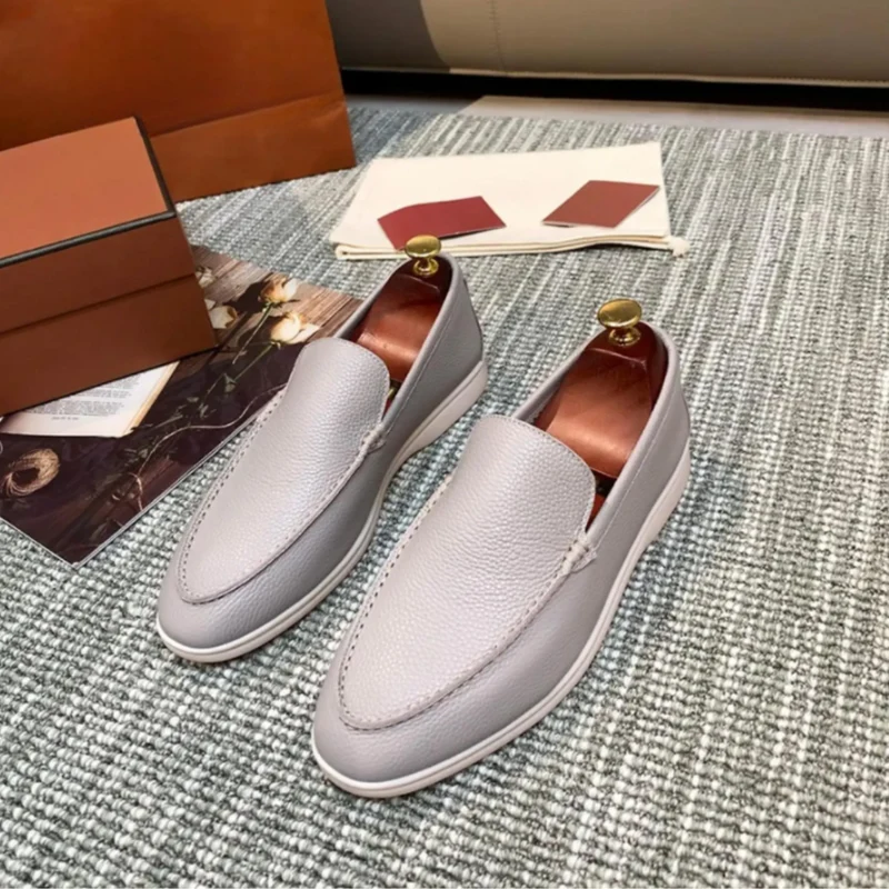 Herren Leder Slipper Aus Hochwertigem Rindsleder
