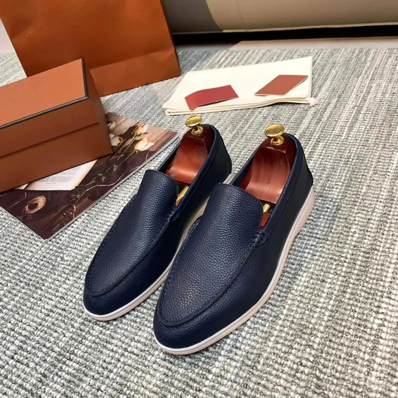 Herren Leder Slipper Aus Hochwertigem Rindsleder