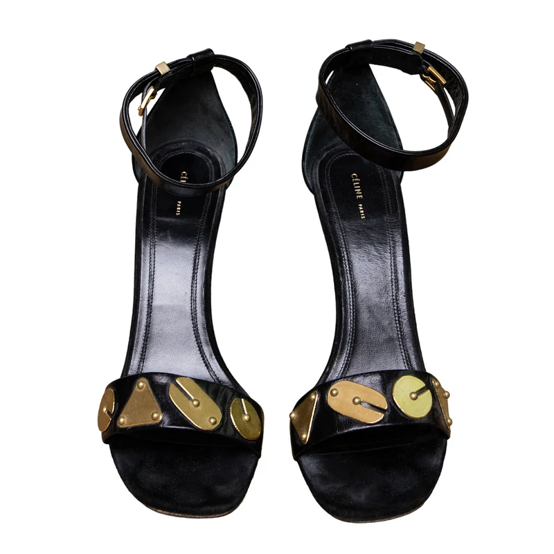 Celine Sandalen mit Messingbeschlägen