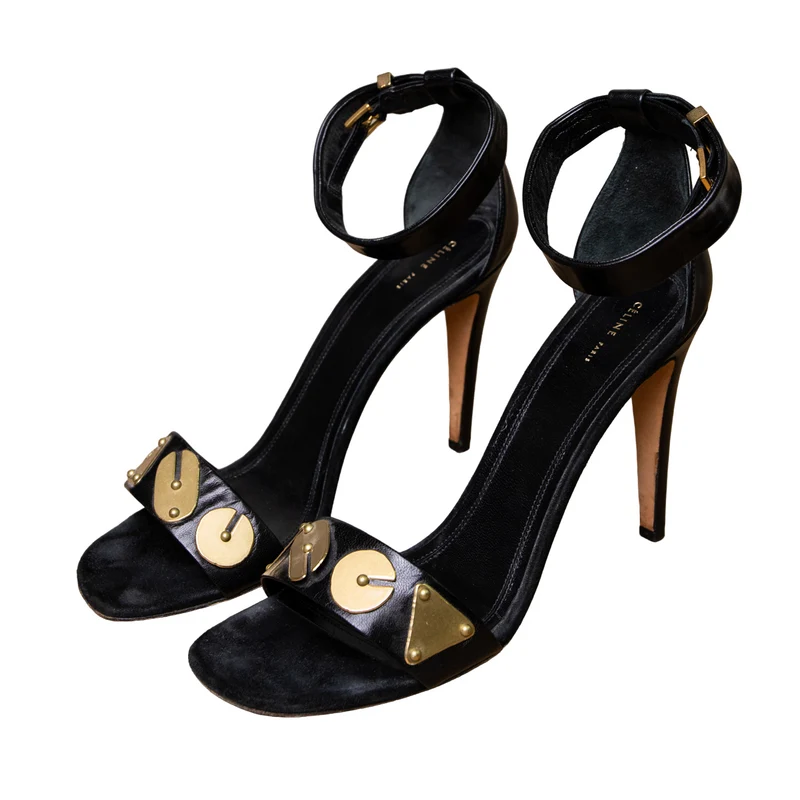 Celine Sandalen mit Messingbeschlägen