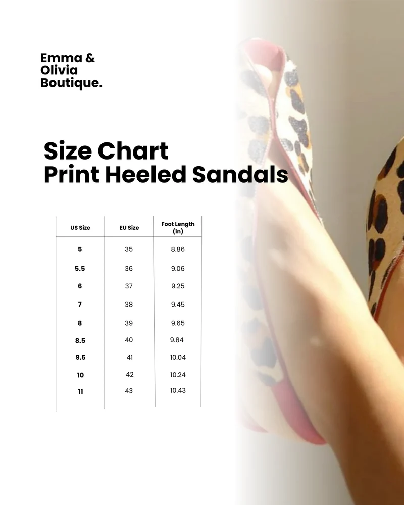 Damen Leopardenmuster Block Absatz Sandalette