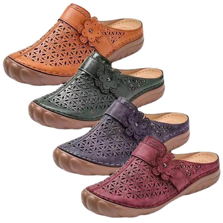 Damen Clogs Aus Leder Weite Passform Leicht