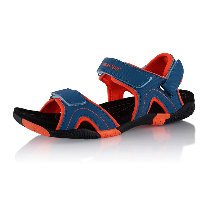 Trekking Sandalen robuste Wandersandalen - Blau-Orange