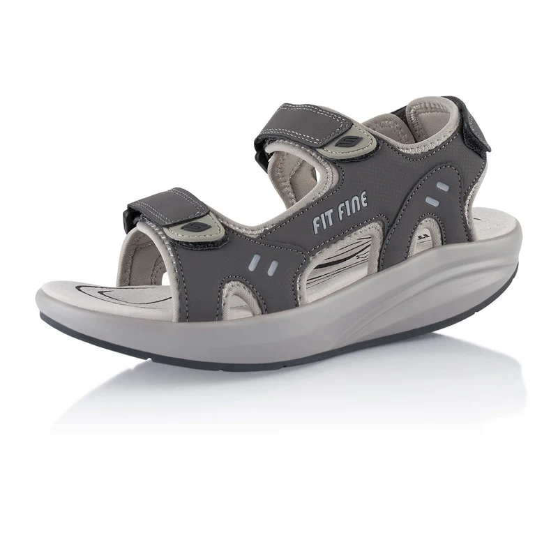Sandalen Abrollsohle leichte Gesundheitsschuhe - Grau