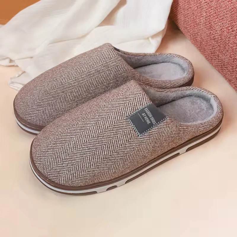 Damen Herringbone Hausschuhe Pantoffeln