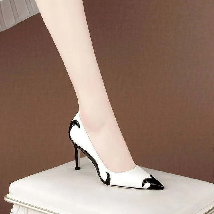 Damen Spitze Pumps Stilettoabsatz