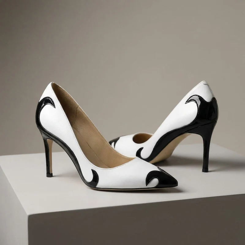 Damen Spitze Pumps Stilettoabsatz