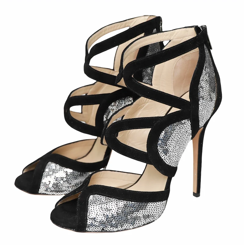 Jimmy Choo Sandalen mit Pailletten