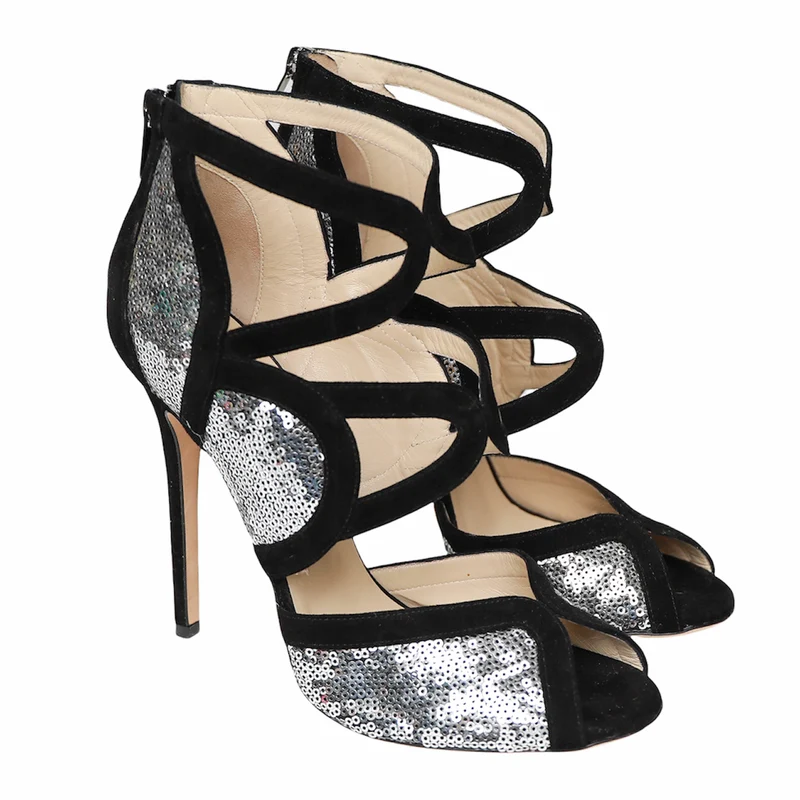 Jimmy Choo Sandalen mit Pailletten