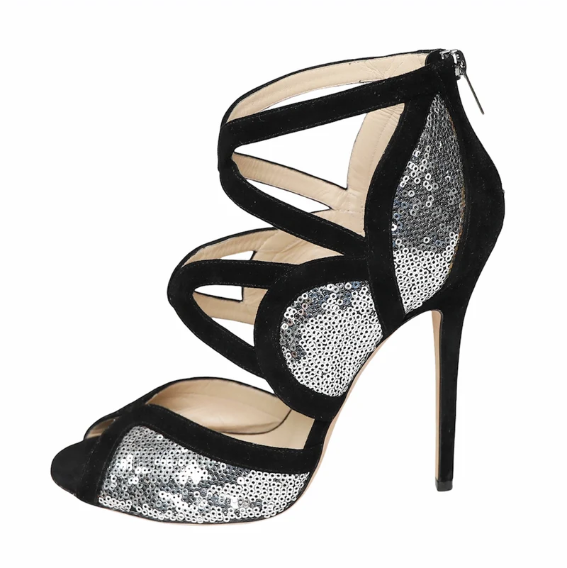 Jimmy Choo Sandalen mit Pailletten