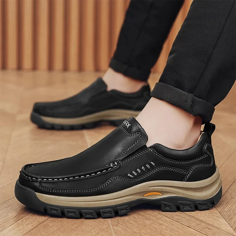 Handgefertigte Herren-Loafer: Stilvolle Low-Top-Schuhe für Büro und Freizeit