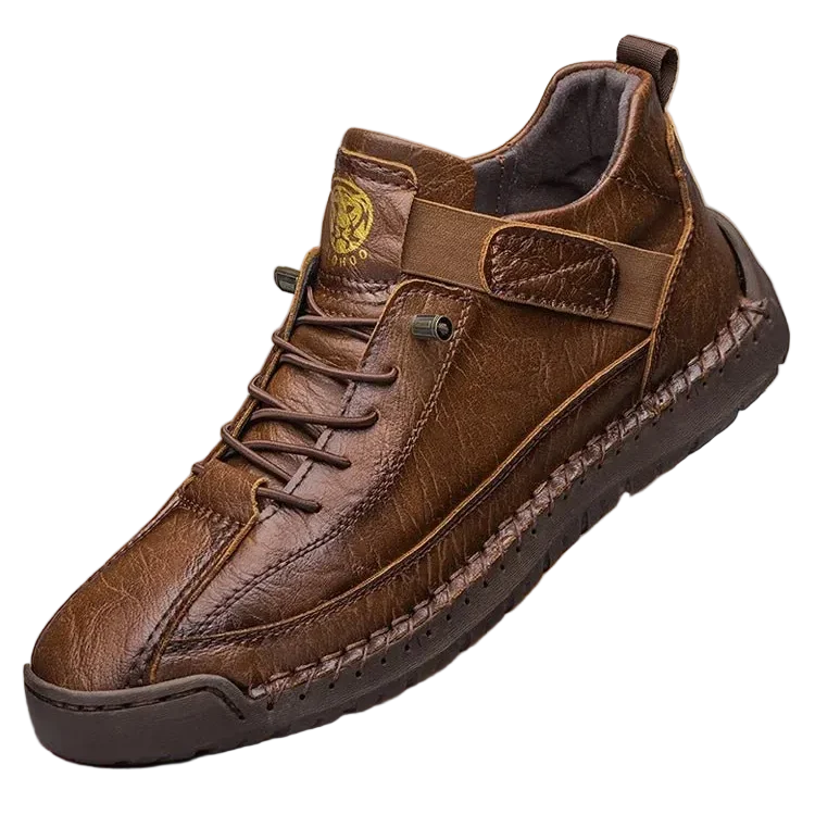 CLOHOO Handgefertigte Herren-High-Top-Freizeitstiefel – Atmungsaktive Outdoor-Stiefeletten mit erweiterten Größenoptionen