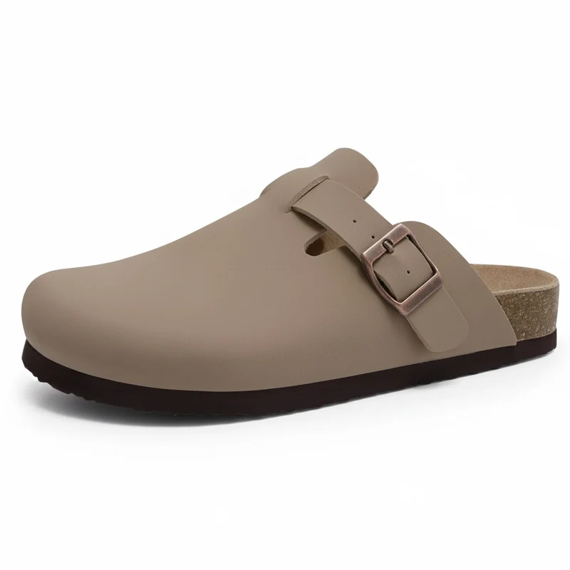 Comwarm Damen-Wildleder-Pantoletten mit Fußgewölbeunterstützung – Bequeme Strandsandalen und Clogs