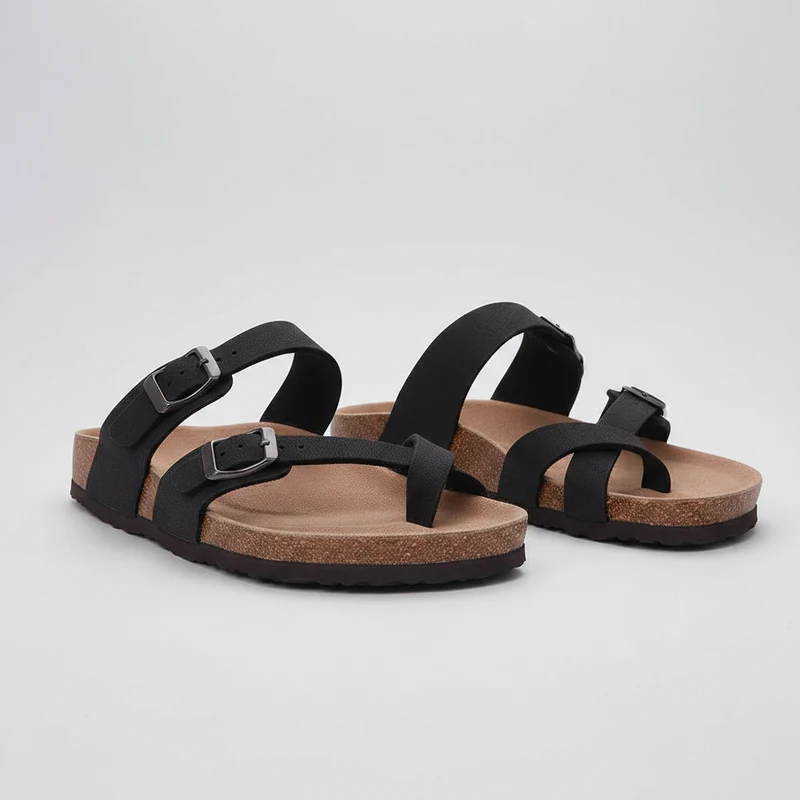 Comwarm Damen-Wildleder-Pantoletten mit Fußgewölbeunterstützung – Bequeme Strandsandalen und Clogs