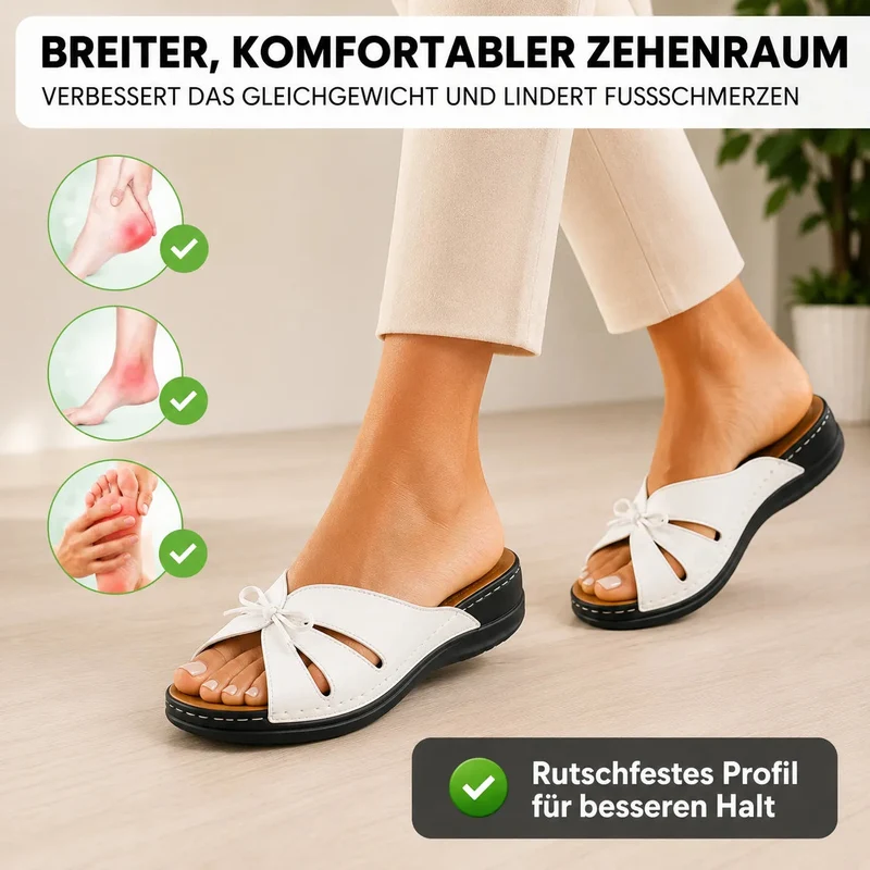 Komfortsandale — Federleicht · Atmungsaktiv · Den ganzen Tag bequem