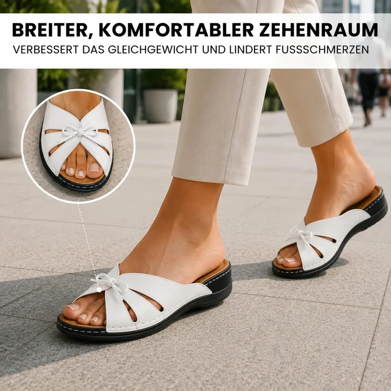 Komfortsandale — Federleicht · Atmungsaktiv · Den ganzen Tag bequem