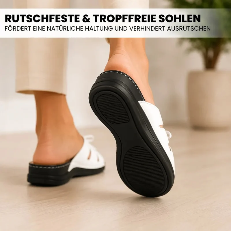 Komfortsandale — Federleicht · Atmungsaktiv · Den ganzen Tag bequem