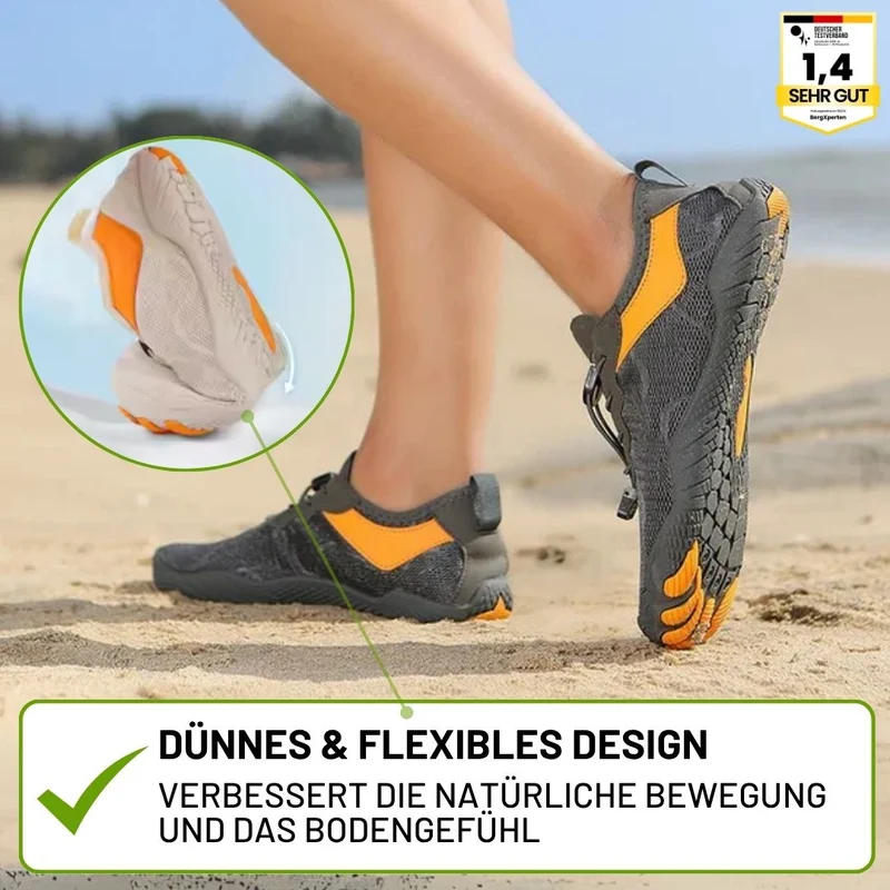 Gesunde & rutschfeste Barfußschuhe für sicheres Gehen für Senioren