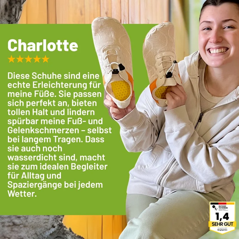 Gesunde & rutschfeste Barfußschuhe für sicheres Gehen für Senioren