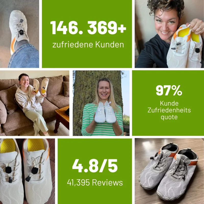Gesunde & rutschfeste Barfußschuhe für sicheres Gehen für Senioren