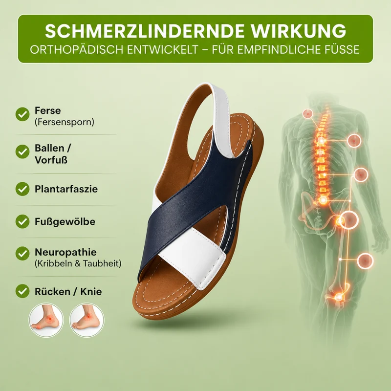VivaFree Komfort-Sandalen | Rutschfest & Federleicht