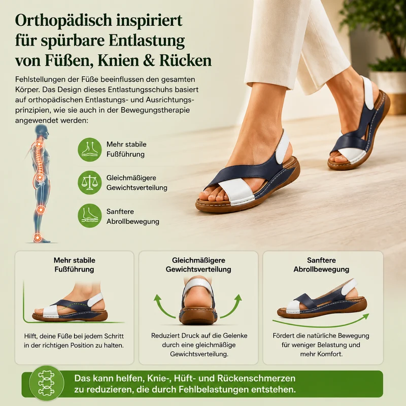VivaFree Komfort-Sandalen | Rutschfest & Federleicht