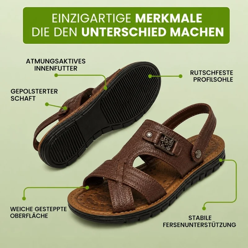 OrthoFeel Komfort-Sandalen | Rutschfest & Federleicht