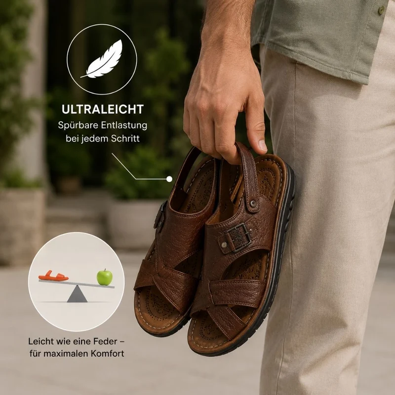 OrthoFeel Komfort-Sandalen | Rutschfest & Federleicht