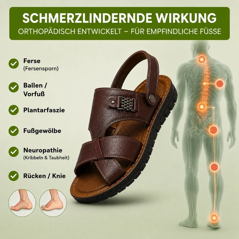 OrthoFeel Komfort-Sandalen | Rutschfest & Federleicht