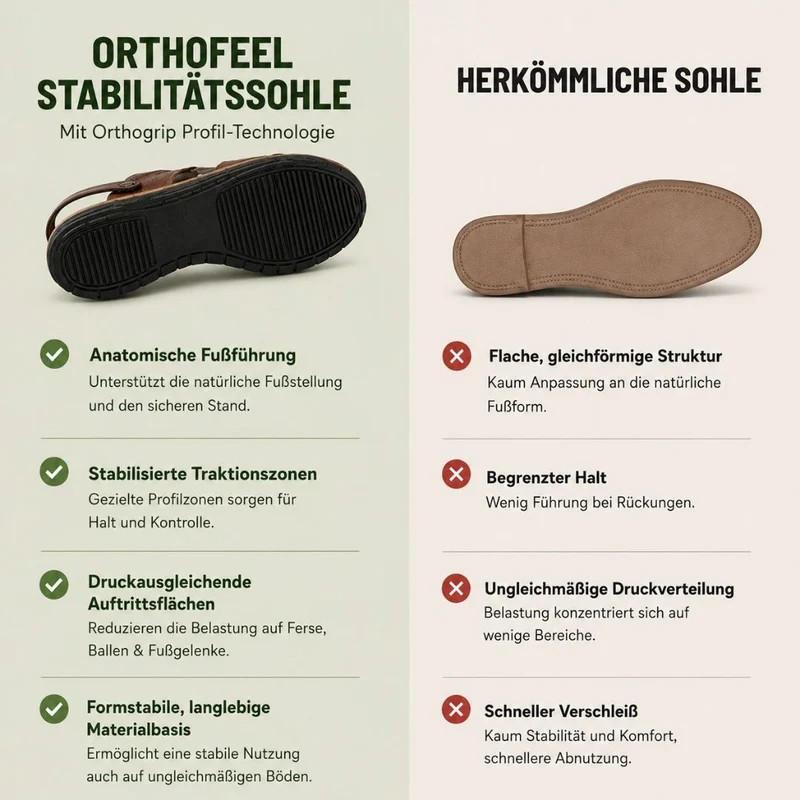 OrthoFeel Komfort-Sandalen | Rutschfest & Federleicht