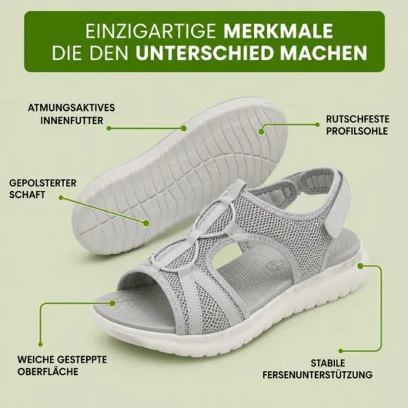 OrthoCloud Komfort-Sandalen | Rutschfest & Federleicht