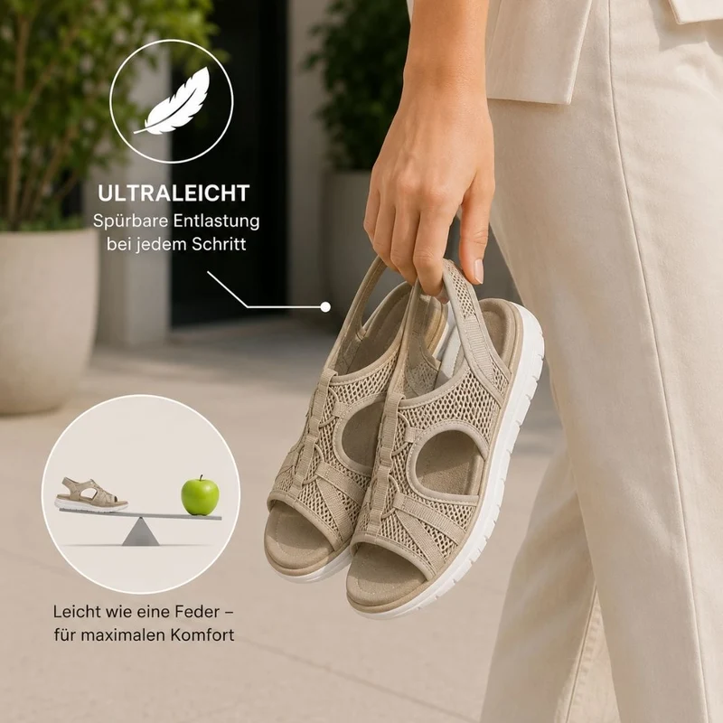 OrthoCloud Komfort-Sandalen | Rutschfest & Federleicht