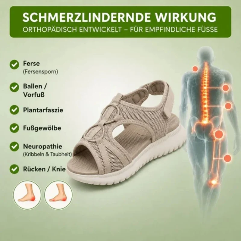 OrthoCloud Komfort-Sandalen | Rutschfest & Federleicht
