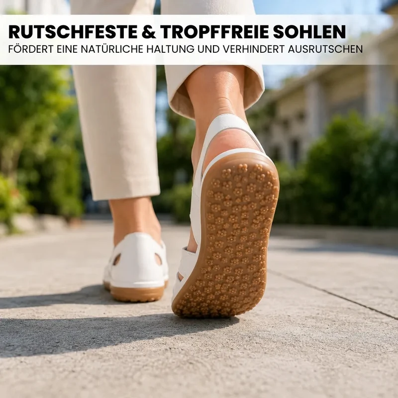 Komfort-Sandale aus Leder — Premium-Soft · Rutschfest · Federleicht