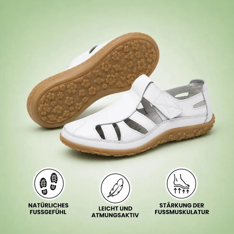 Komfort-Sandale aus Leder — Premium-Soft · Rutschfest · Federleicht